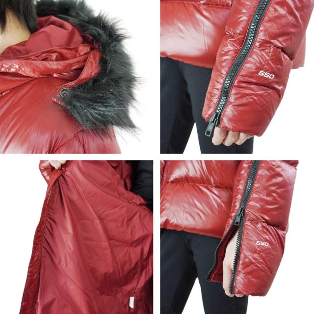 ノースフェイスTHE NORTH FACEレディース ジャケットW GLADES SH DOWN HDYウィメンズ グレイド ショートダウンフーディPOMEGRANATE(ポメグラネイト)女性用 ナイロン アウトドア アウター_4