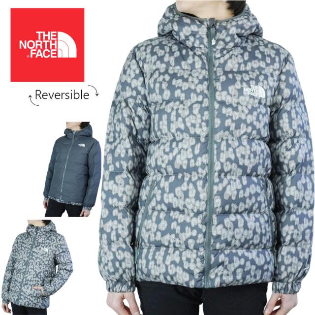 ノースフェイスTHE NORTH FACEキッズ ジャケットG PRNT HYLTE DW JKTガールズ プリント ハイアライト ダウンジャケット リバーシブルジャケットVNDSGLEOPARDPRT(グレーレオパードプリント)女性用 ウィメンズ ナイロン アウトドア アウター