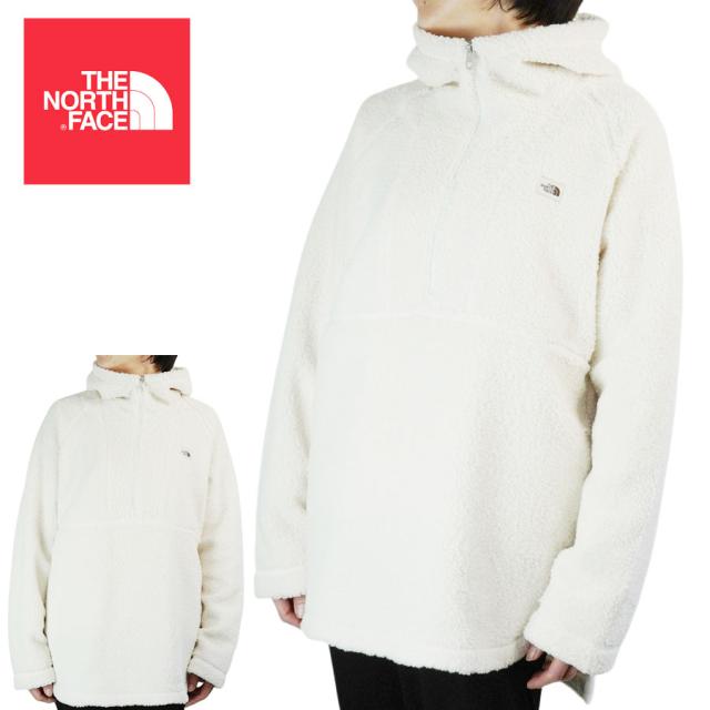 ノースフェイスTHE NORTH FACEレディース ジャケットW RIDGE FLC TUNIC ウィメンズ リッジ フリース チュニックGARDENIA WHITE(ガーデニアホワイト)女性用 ボア ファー トップス 白 フリース