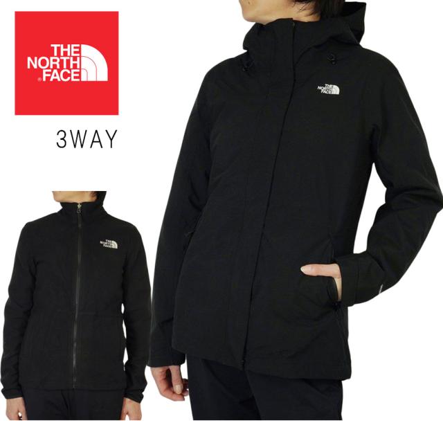 ノースフェイス THE NORTH FACEレディース ジャケットW TORO PEAK TRICLMTウィメンズ トロ ピーク トリクライメイト ジャケット 3WAYTNF BLACK(ブラック)女性用 アウター フード フリース 取り外し 撥水 アウトドア 黒