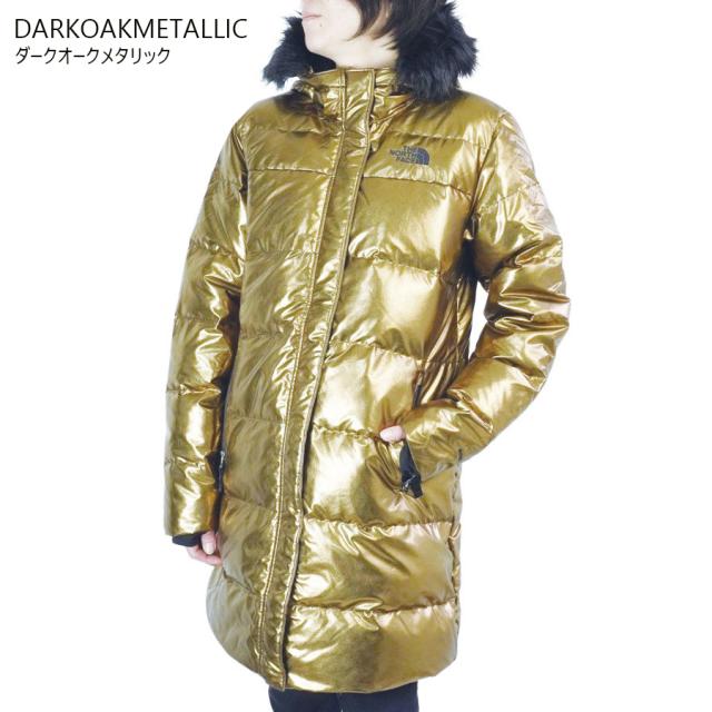 ノースフェイスTHE NORTH FACEガールズ ジャケットG NORTH DOWN LG PRKAガールズ ノース ダウン ロングパーカーDARKOAKMETALLIC(ダークオークメタリック) CAMEO PINK(カメオピンク)ダウン コート アウター フード レディース_1