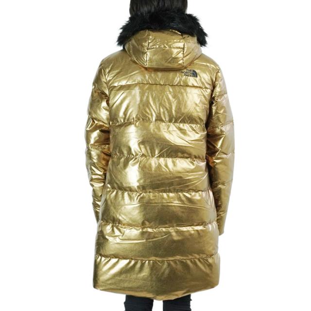 ノースフェイスTHE NORTH FACEガールズ ジャケットG NORTH DOWN LG PRKAガールズ ノース ダウン ロングパーカーDARKOAKMETALLIC(ダークオークメタリック) CAMEO PINK(カメオピンク)ダウン コート アウター フード レディース_3