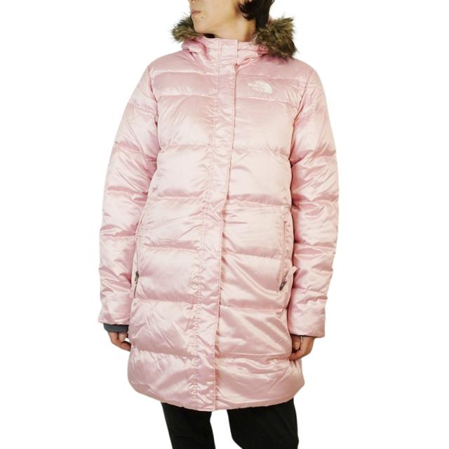 ノースフェイスTHE NORTH FACEガールズ ジャケットG NORTH DOWN LG PRKAガールズ ノース ダウン ロングパーカーDARKOAKMETALLIC(ダークオークメタリック) CAMEO PINK(カメオピンク)ダウン コート アウター フード レディース_7