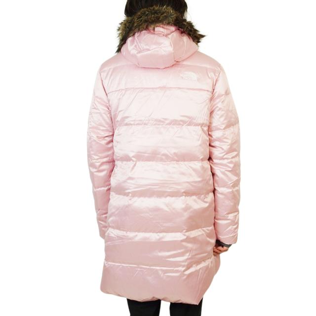 ノースフェイスTHE NORTH FACEガールズ ジャケットG NORTH DOWN LG PRKAガールズ ノース ダウン ロングパーカーDARKOAKMETALLIC(ダークオークメタリック) CAMEO PINK(カメオピンク)ダウン コート アウター フード レディース_8