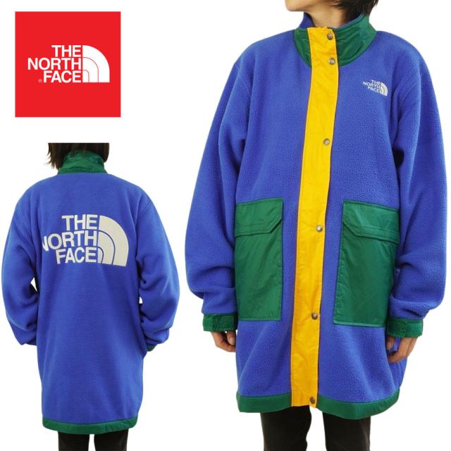ノースフェイスTHE NORTH FACEレディース ジャケットW CLR BLK FLC L JKTカラーブロックフリースジャケットTNF BLUE(ブルー)ボア ロング アウトドア キャンプ