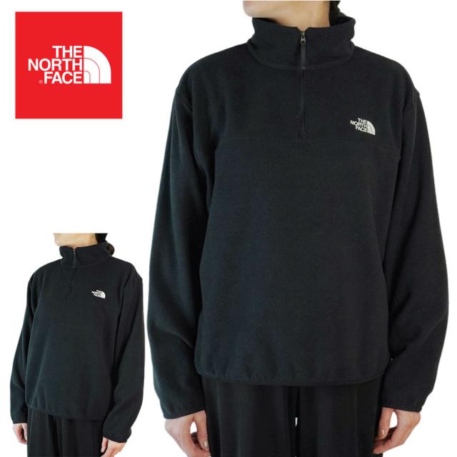ノースフェイスTHE NORTH FACEレディース フリースW ANCHOR 1/4 ZIPウィメンズ アンカー1/4ジップTNF BLACK(ブラック)フリース 黒 インナー トップス レディース アウトドア ストリート