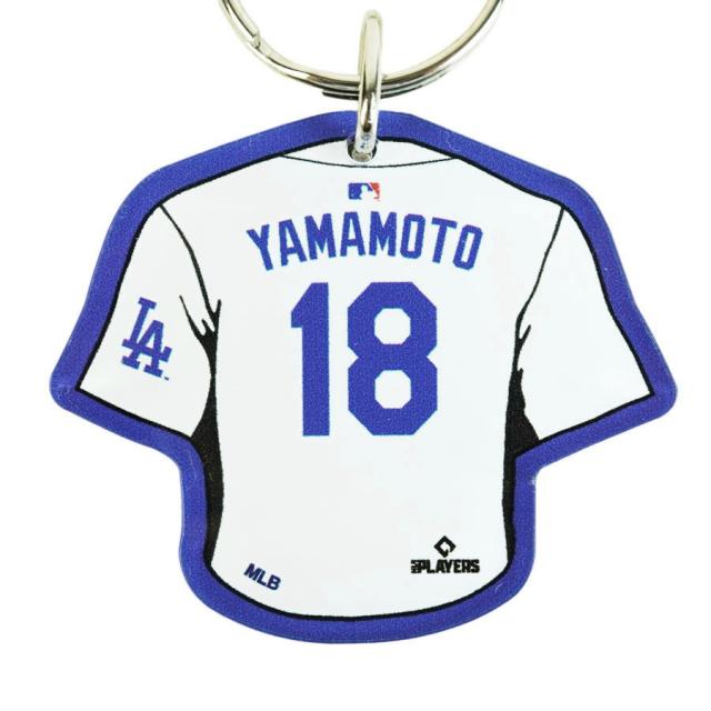 山本由伸 キーホルダー 公式 ドジャース グッズ定形外郵便対応可