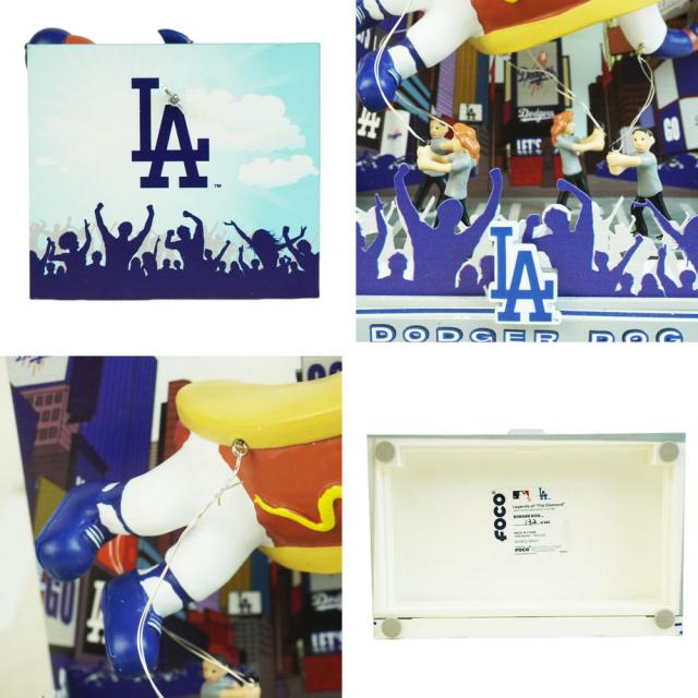 ロサンゼルス ドジャース 公式 ボブルヘッドFOCO DODGER DOG MASCOT BOBBLEドジャードッグ ホットドッグ 7インチメジャー リーグ ベースボールマスコット フィギュア 置物限定 大谷翔平 シリアルナンバー野球 スポーツ キャラクターグッズ_5