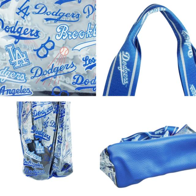 ロサンゼルス ドジャース公式グッズ男女兼用 トートバッグ 総柄 クリア