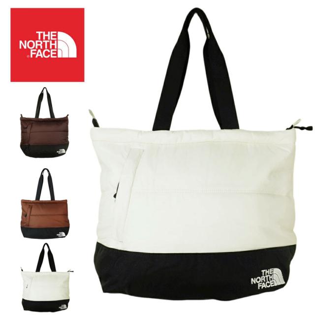 ノースフェイス THE NORTH FACE男女兼用 トートバッグNUPTSE TOTE ヌプシ トートダークオーク/ブラックガーデニアホワイト/ブラック コールブラウン/ブラックダウン かばん 手提げ USA企画 アウトドア 茶 黒 白 通勤通学