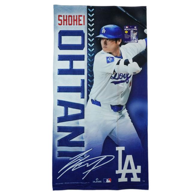 ロサンゼルス ドジャース公式グッズ大谷翔平 ビーチ タオル 大判 男女