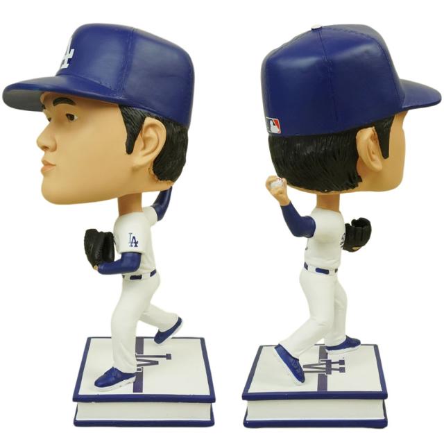 大谷翔平 ボブルヘッド シリアルナンバー入り9.5インチ ビッグヘッド フィギュアMLB BIG HEADS 9.5INCHLA DODGERS ロサンゼルス ドジャース メジャー リーグ白 ユニフォーム インテリア 24.13cm ピッチング 限定観戦 応援グッズ 公式グッズ 野球
