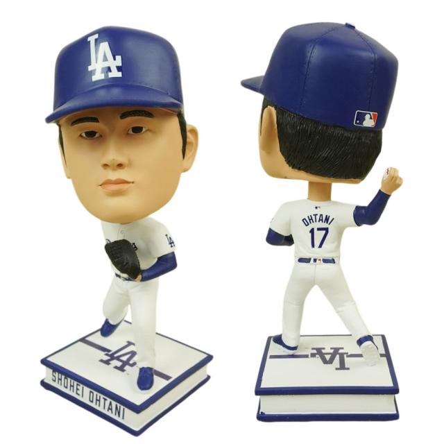 大谷翔平 ボブルヘッド シリアルナンバー入り9.5インチ ビッグヘッド フィギュアMLB BIG HEADS 9.5INCHLA DODGERS ロサンゼルス ドジャース メジャー リーグ白 ユニフォーム インテリア 24.13cm ピッチング 限定観戦 応援グッズ 公式グッズ 野球
