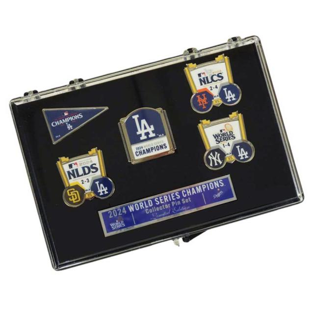 ロサンゼルス ドジャース公式グッズワールドシリーズ ピンバッチ5個