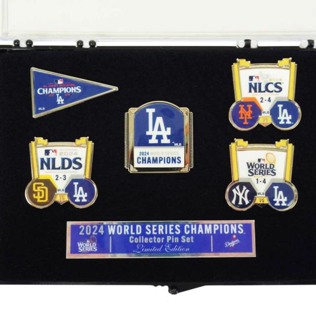 ロサンゼルス ドジャース公式グッズワールドシリーズ ピンバッチ5個