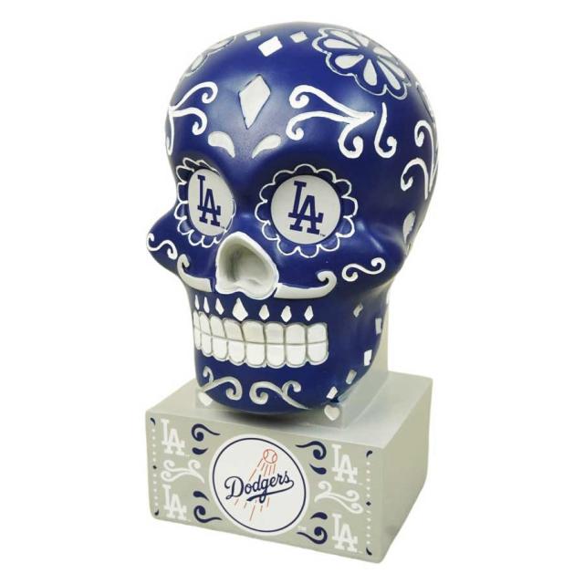 【レア】ドジャース Dia De Los Muertos シュガースカル ロサンゼルス ドジャース 公式 グッズドクロ 置物 シュガー スカル像
