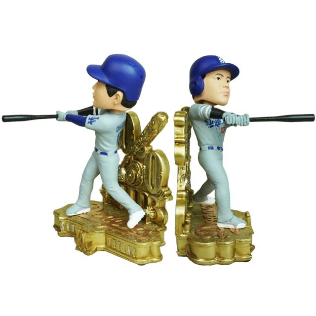 大谷翔平 ボブルヘッド シリアルナンバー入り8インチ 50/50 CLUB ボブルヘッド フィギュアMLB 5050クラブ 8INCHLA DODGERS ロサンゼルス ドジャース メジャー リーグ インテリア 20.32cm バッティング 限定 公式グッズ_3