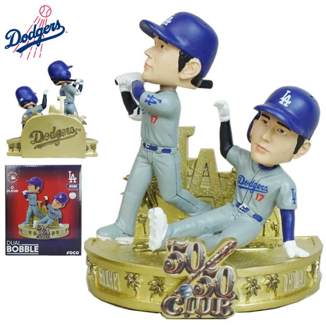 大谷翔平 ボブルヘッド 5インチFOCO MLB 50/50CLUB DUAL BOBBLE 5INCHLA DODGERS ロサンゼルス ドジャースメジャー リーグ ベースボールマスコット フィギュア フィギア限定 公式グッズ ミニ シリアルナンバー野球 スポーツ キャラクターグッズ