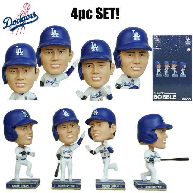 限定】ドジャース 大谷翔平ミニビッグヘッドボブルフィギュア 3種類