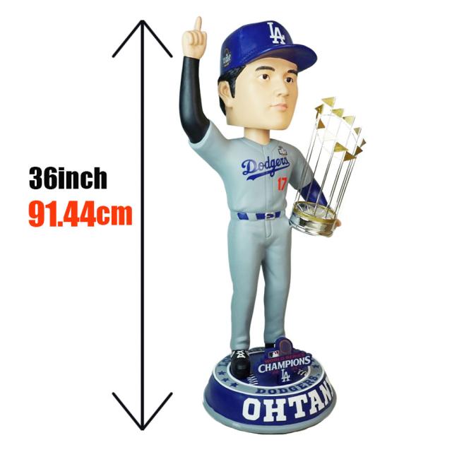 大谷翔平 ビッグ ボブルヘッド シリアルナンバー入り36インチ