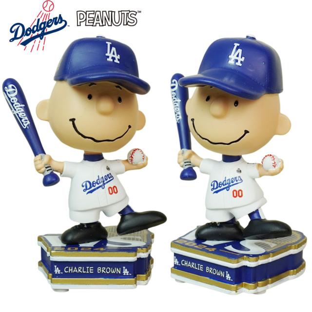 ピーナッツ×LAドジャース　ボブルヘッド【150個限定品】　3点セット ピーナッツ×LAドジャース ボブルヘッド【150個限定品】 3点