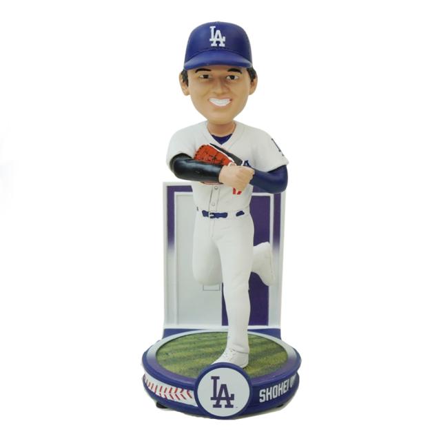 大谷翔平 ボブルヘッド シリアルナンバー入り8インチ バナーシリーズ ピッチング ボブルヘッド フィギュアMLB BANNER SERIES 8inch OHTANILA DODGERS ロサンゼルス ドジャース メジャー リーグ インテリア 20.32cm バッティング 限定 公式グッズ_2