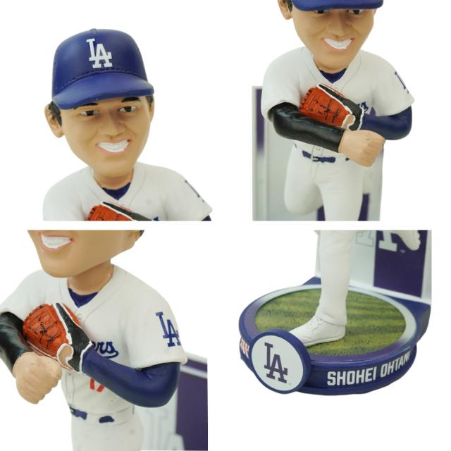 大谷翔平 ボブルヘッド シリアルナンバー入り8インチ バナーシリーズ ピッチング ボブルヘッド フィギュアMLB BANNER SERIES 8inch OHTANILA DODGERS ロサンゼルス ドジャース メジャー リーグ インテリア 20.32cm バッティング 限定 公式グッズ_10