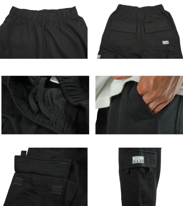 プロクラブ PRO CLUBメンズ ショーツ167 FLEECE CARGO SHORTフリースカーゴショーツ コンフォートBLACK(ブラック)CHARCOAL(チャコール)HEATHERGRAY(ヘザーグレー) NAVY(ネイビー)紺 黒 灰色 スウェット スエット HIPHOP ストリート 太め