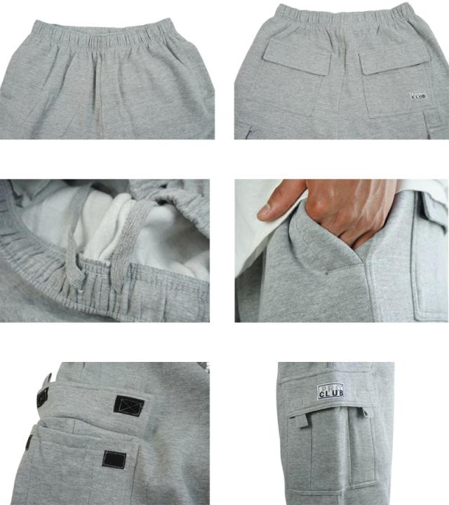 プロクラブ PRO CLUBメンズ ショーツ167 FLEECE CARGO SHORTフリースカーゴショーツ コンフォートBLACK(ブラック)CHARCOAL(チャコール)HEATHERGRAY(ヘザーグレー) NAVY(ネイビー)紺 黒 灰色 スウェット スエット HIPHOP ストリート 太め