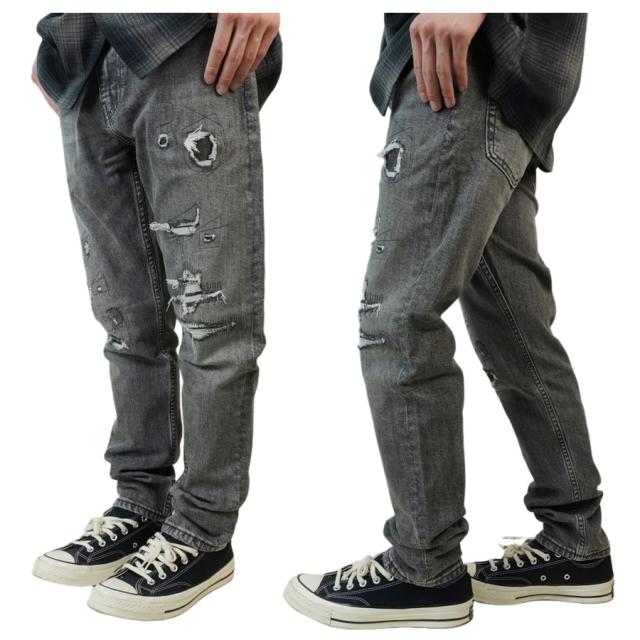 メンズ デニムパンツリーバイス LEVI'S512 スリム テーパード 512 SLIM TAPER288331344 タイト 細身WASH BLACK ウォッシュブラック 黒 クラッシュ ヴィンテージ 加工ジェンダーフリー ローライズ ジーンズ ジーパン クラシック メンズ デニムパンツリーバイス LEVI'S512 スリム テーパード 512 SLIM