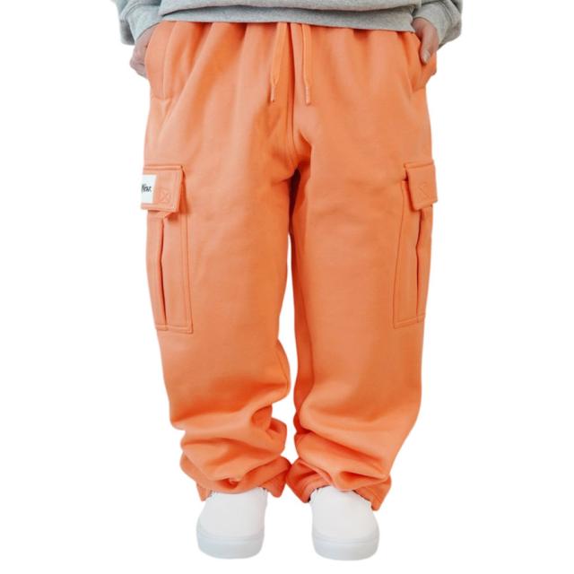 SHAKA WEAR シャカウェアメンズ パンツFCP23 スウェットカーゴパンツ 12.5oz ヘビーウェイトPEACH ピーチ ピンク ウォッシュロゴ刺繍 スエット ロサンゼルス LAギャング 西海岸 ウェストコースト