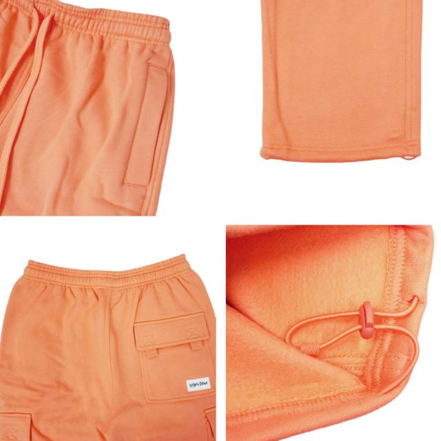 SHAKA WEAR シャカウェアメンズ パンツFCP23 スウェットカーゴパンツ 12.5oz ヘビーウェイトPEACH ピーチ ピンク ウォッシュロゴ刺繍 スエット ロサンゼルス LAギャング 西海岸 ウェストコースト