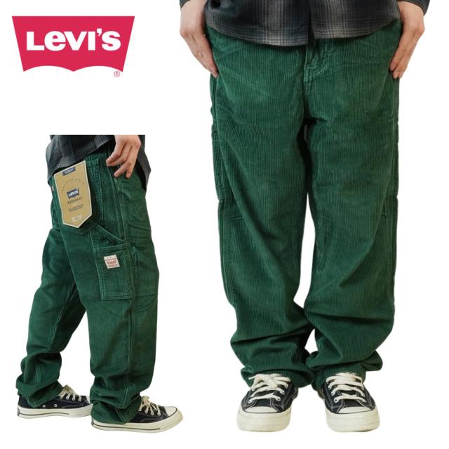メンズ パンツリーバイス LEVI'S568 ルーズ ストレート カーペンターパンツ コーデュロイ568 LOOSE STRAIGHT CARPENTER PANTS CORDUROYワークウェア ペインター グリーン 緑 カーキ オリーブジーンズ ジーパン クラシック