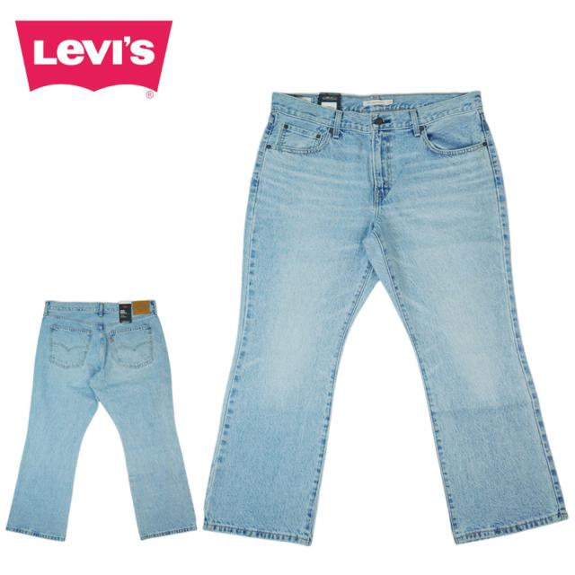 メンズ レディース デニムパンツリーバイス LEVI'SA55630011 PREMIUM MIDDY ANKLE BOOTCUTプレミアム ミディ アンクル ブーツカットブラステッド ストーン ライトウォッシュ ブルージェンダーフリー ストレート ジーンズ ジーパン ヴィンテージ