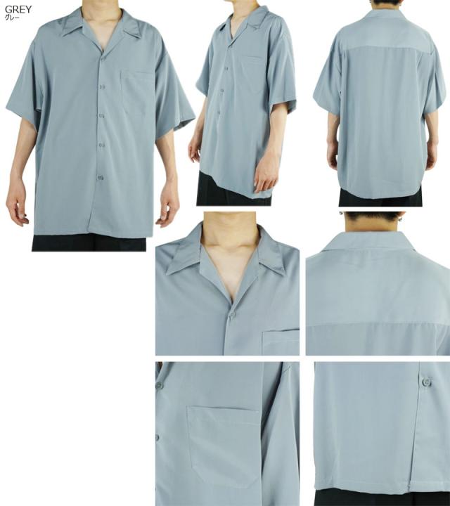 CALTOP キャルトップ カルトップメンズ シャツ【クリックポスト発送】3003 SS SHIRTSショートスリーブシャツBLACK(ブラック) KHAKI(カーキ) BLUE(ブルー) NAVY(ネイビー)男女兼用 黒 紺 ベージュ 青 半袖 チカーノ ロサンゼルス HIPHOP_4