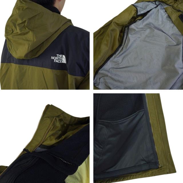 ノースフェイスTHE NORTH FACEメンズ ジャケットM ANTORA TRICLIMATEメンズ アントラ トリクラメイトミリタリーオリーブ/ブラックファイアリーレッド/ブラックブラック/バナディスグレーマウンテンパーカー フリース 3way 3in1_5