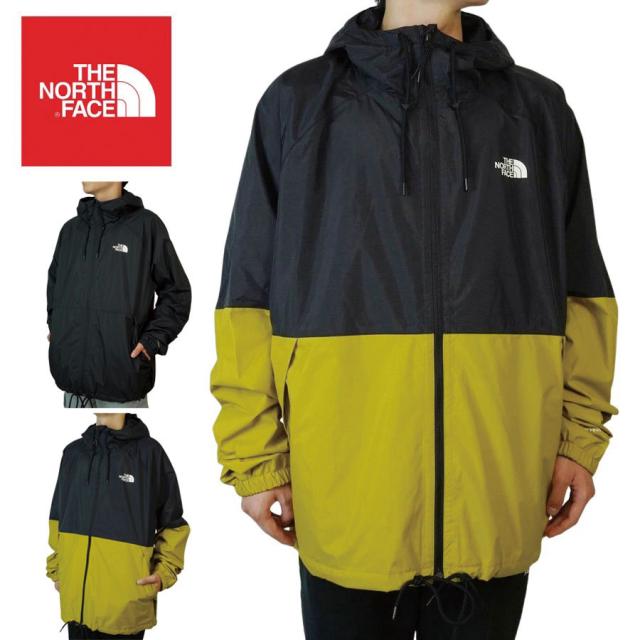 ノースフェイスTHE NORTH FACEメンズ ジャケットM ANTORA RAIN HOODIEメンズ アントラ レイン フーディTNFBLK/MINRLGLD ブラック/ゴールドナイロン マウンパ マンパ アウトドア キャンプ ロゴ 黒 黄