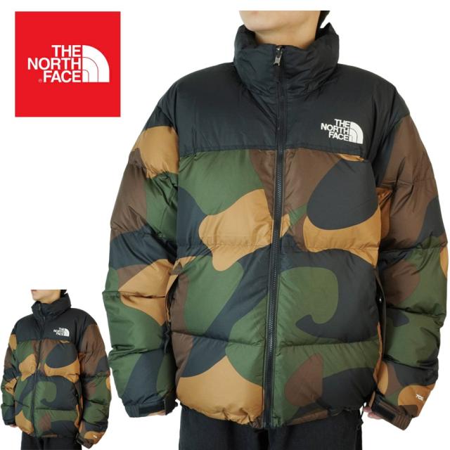 ノースフェイス THE NORTH FACEメンズ ダウンジャケットM 96 RETRO NUPTSE JACKET1996 レトロ ヌプシ ジャケットTNF BLACKBLOCK 黒 迷彩 カモフラージュ 90s 90年代 インスパイア ストリートユニセックス アウトドア 緑 カモフラ 2way 2ウェイ