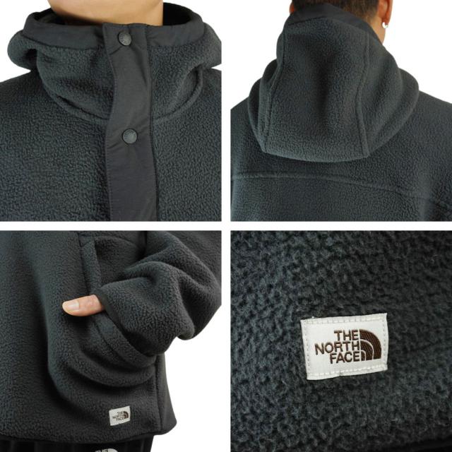 ノースフェイスTHE NORTH FACEメンズ フリースM CARBONDALE 1/4 SNAPカーボンデイル 1/4スナップBRNDYBN/AVIATORNAVY(ブラウン/ネイビー) TNF BLACK(ブラック)フリース ボア 紺 黒 茶 アウトドア プルオーバー_3