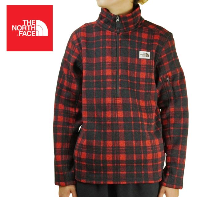ノースフェイスTHE NORTH FACEメンズ フリースM GORDON LYONS NOVELTY QUARTER ZIPゴードン リヨン ライオン ノベルティ クオーター ジップTNF RDHRTG2PLDPT(レッドチェック)男性用 上着 ファー アウトドア ストリート ハーフジップ