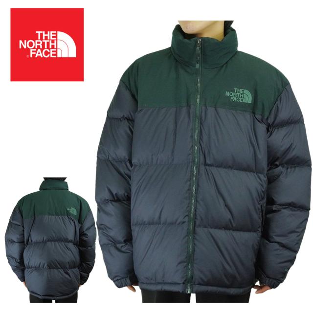 ノースフェイスTHE NORTH FACEメンズ ジャケットM ECO NUPTSE JACKETエコ ヌプシ ジャケットAVTRBL/SCARABGN(ネイビー/グリーン)男性用 上着 アウトドア 紺 緑 ストリート アウター