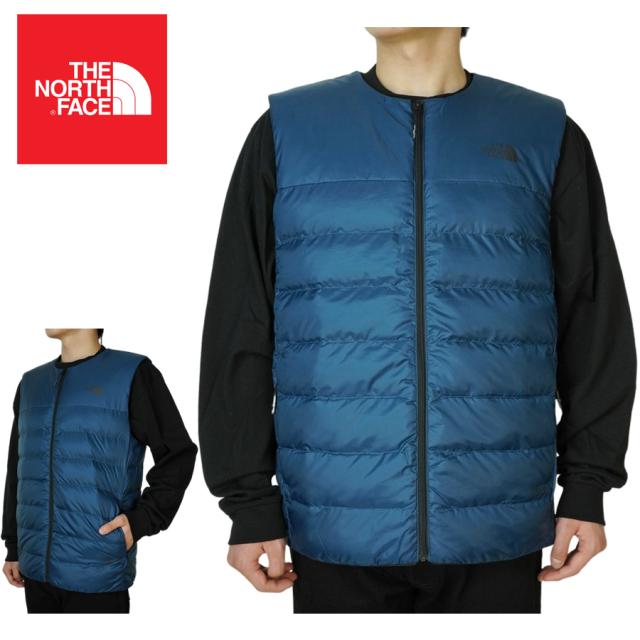 ノースフェイス日本未発売THE NORTH FACE メンズ ダウンベスト 中綿ルイス T ベスト4 LEWES T VEST 4TURQUOISE ターコイズアウター アウトドア スノー ブルー ストリート レイヤード