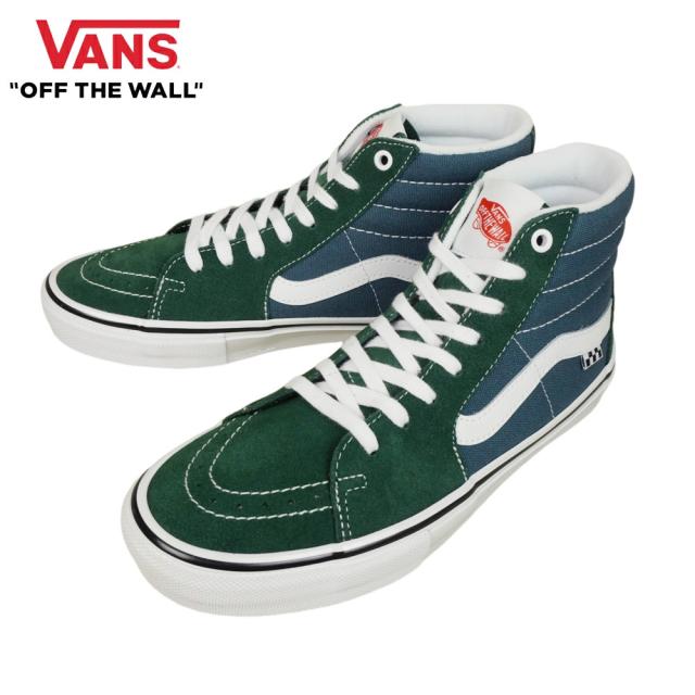 バンズ VANS ヴァンズ【箱無し】SKATE SK8-HI スケートハイ スケーターハイMOUNTAIN VIEW マウンテンビューメンズ レディース スニーカー 靴 スケボー ハイカットグリーン ブルー 青 緑