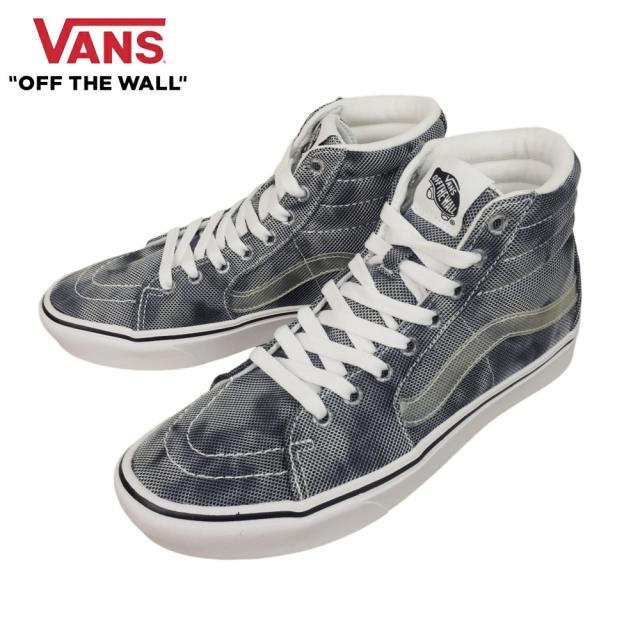 バンズ VANS ヴァンズCOMFYCUSH SK8-HI スケートハイ スケーターハイ(IN BLOOM)MULTI/TRUE WHITEインブルーム ブラック 黒メンズ レディース スニーカー 靴 スケボー ハイカットクリア タイダイ 染め