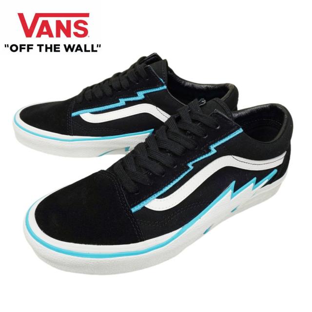 VANS スニーカーVANS ヴァンズ バンズOLD SKOOL BOLT オールドスクール ボルトPOP BLACK/BLUE ポップ ブラック ブルー黒 青 白 稲妻 サンダーボルト ストリートメンズ レディース スニーカー 靴 ローカット sk8 スケシュー