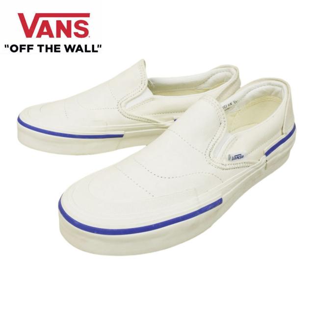 VANS スニーカーVANS ヴァンズ バンズ【箱なし】SLIP-ON RECONSTRUCT スリッポン リコンストラクト スリップオンMARSHMALLOW マシュマロ白 ホワイト スエード キャンバス カスタムメンズ レディース スニーカー 靴 紐無し