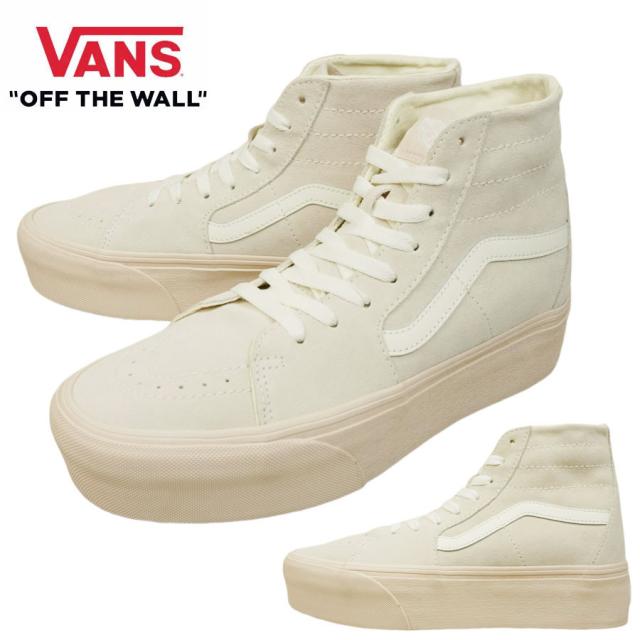 VANS スニーカーVANS ヴァンズ バンズ【箱なし】SK8-HI TAPERED STACKFORMスケートハイテーパードスタックフォームSUEDE SHELL スエードシェルピンク ホワイト 白 パステル 厚底 細身メンズ レディース スニーカー 靴 ハイカット SK8 スケシ