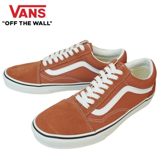 VANS スニーカーVANS ヴァンズ バンズOLD SKOOL オールドスクールCOLOR THEORY AUBURN カラーセオリーオーバーンレンガ色 オレンジ 白 ホワイトメンズ レディース スニーカー 靴 ローカット sk8 スケシュー