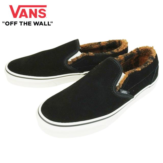 バンズ VANS ヴァンズCLASSIC SLIP-ONクラシック スリッポン(SHERPA)BLACK/MARSHMALLOW(シェルパ)ブラック/マシュマロメンズ レディース スニーカー 靴 スケボー sk8 ストリート ローカット ファー