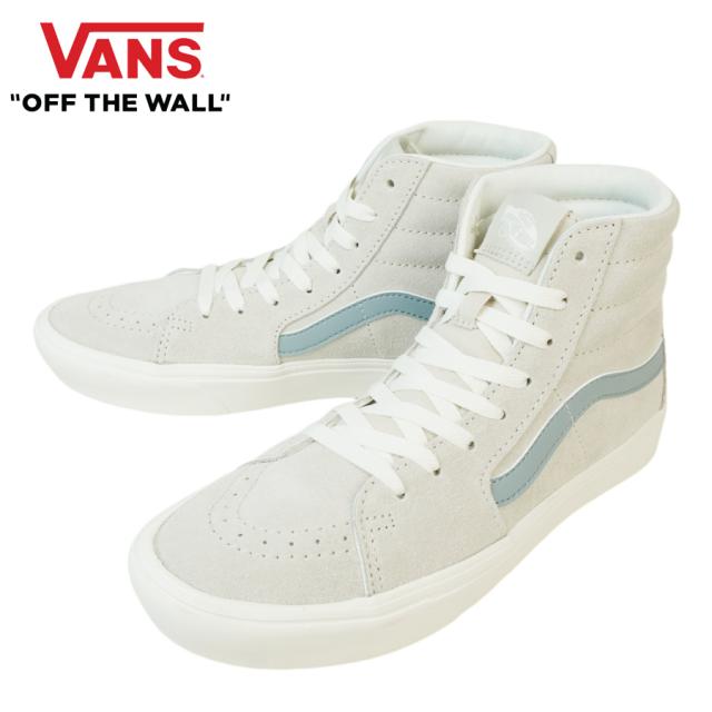 バンズ VANS ヴァンズ【箱無し】COMFYCUSH SK8 HI コンフィクッシュスケートハイ スケーターハイGROWING EVERYDAY OATMEALグローイング エブリデイ オートミール スエード 革 青 白 水色メンズ レディース スニーカー 靴 スケボー ハイカット